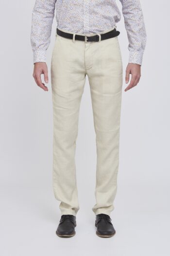 Chino regular fit de lino