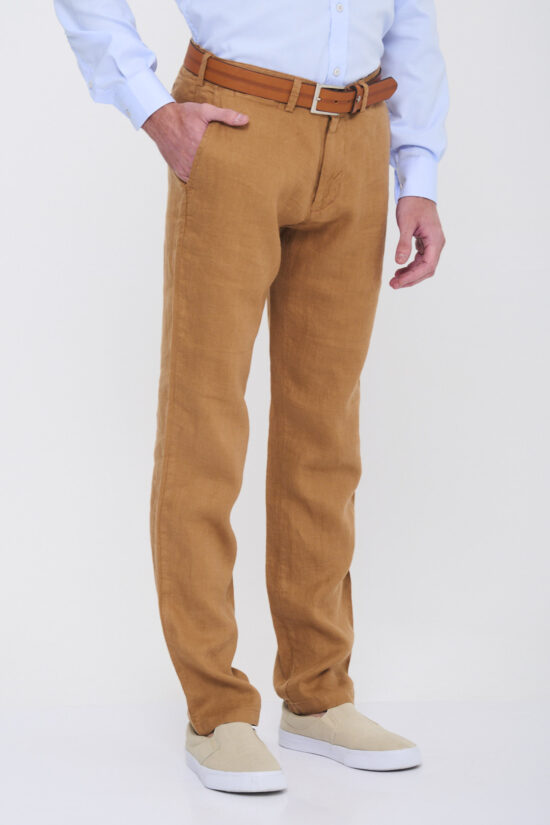 Chino regular fit de lino