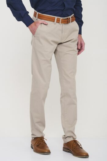 Chino slim fit de gabardina