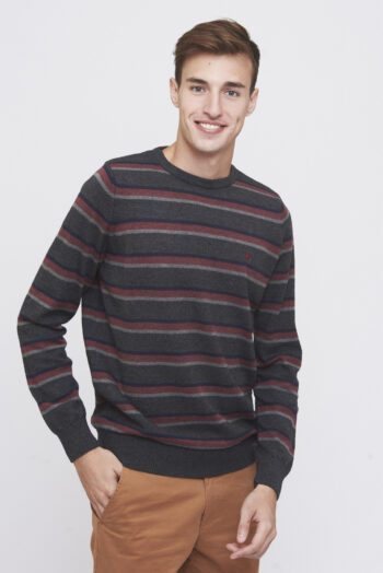 Sweater rayado a cuatro colores