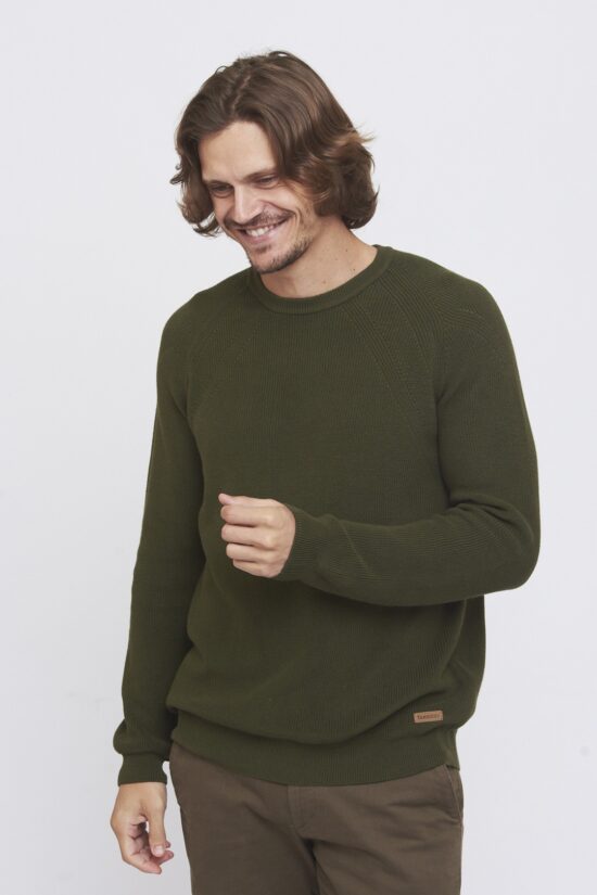 Sweater escote O de algodón
