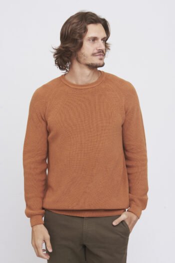 Sweater escote O de algodón