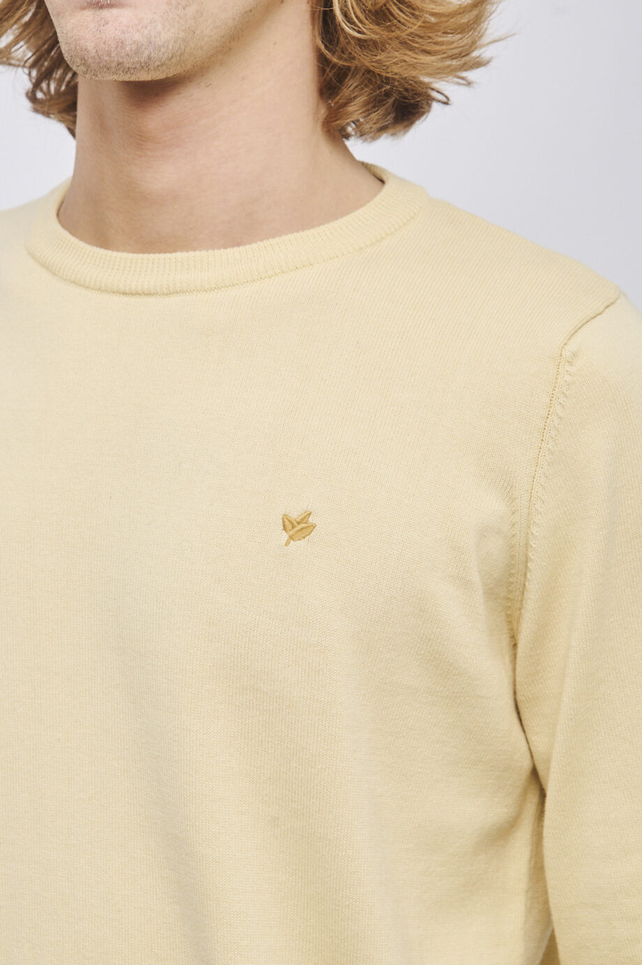 Sweater liso escote redondo