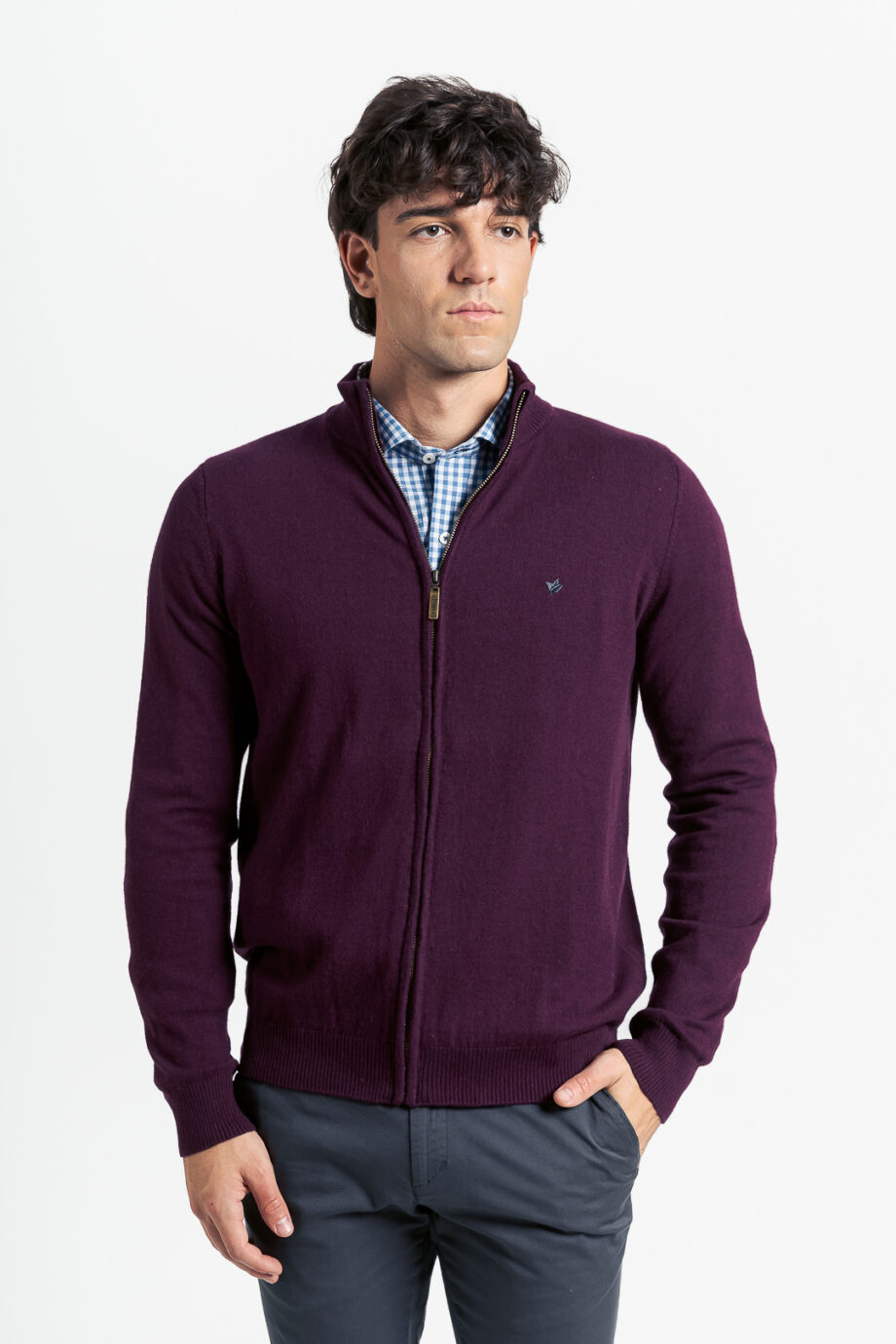 Campera básica tejida