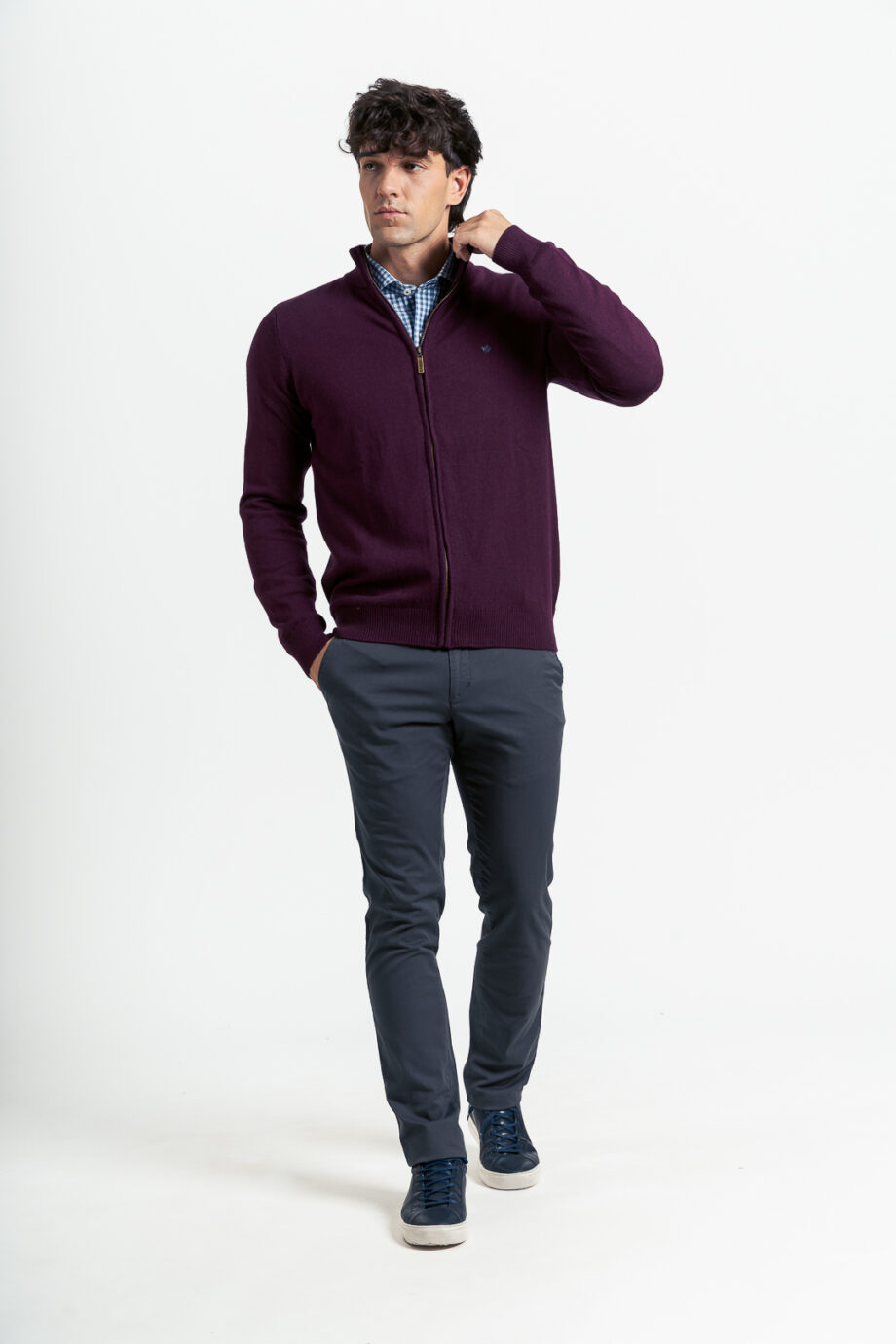Campera básica tejida