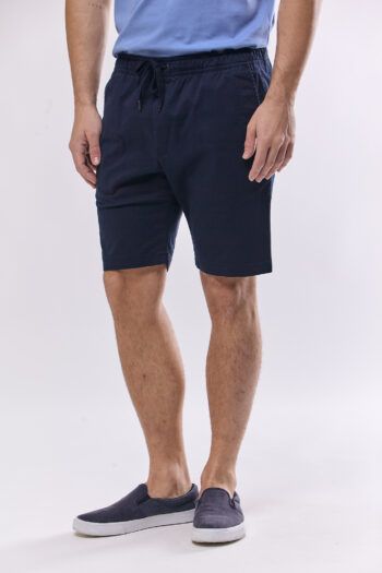 Bermuda jogger de gabardina