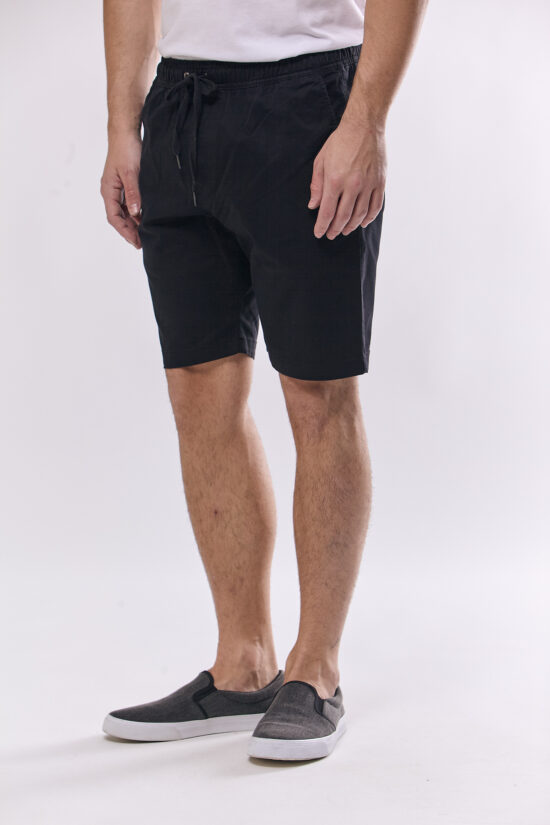 Bermuda jogger de gabardina