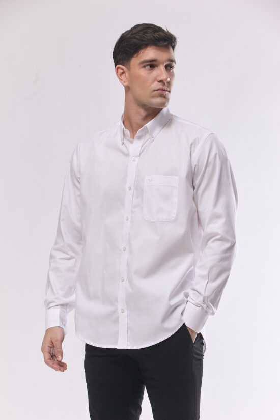 Camisa lisa regular fit