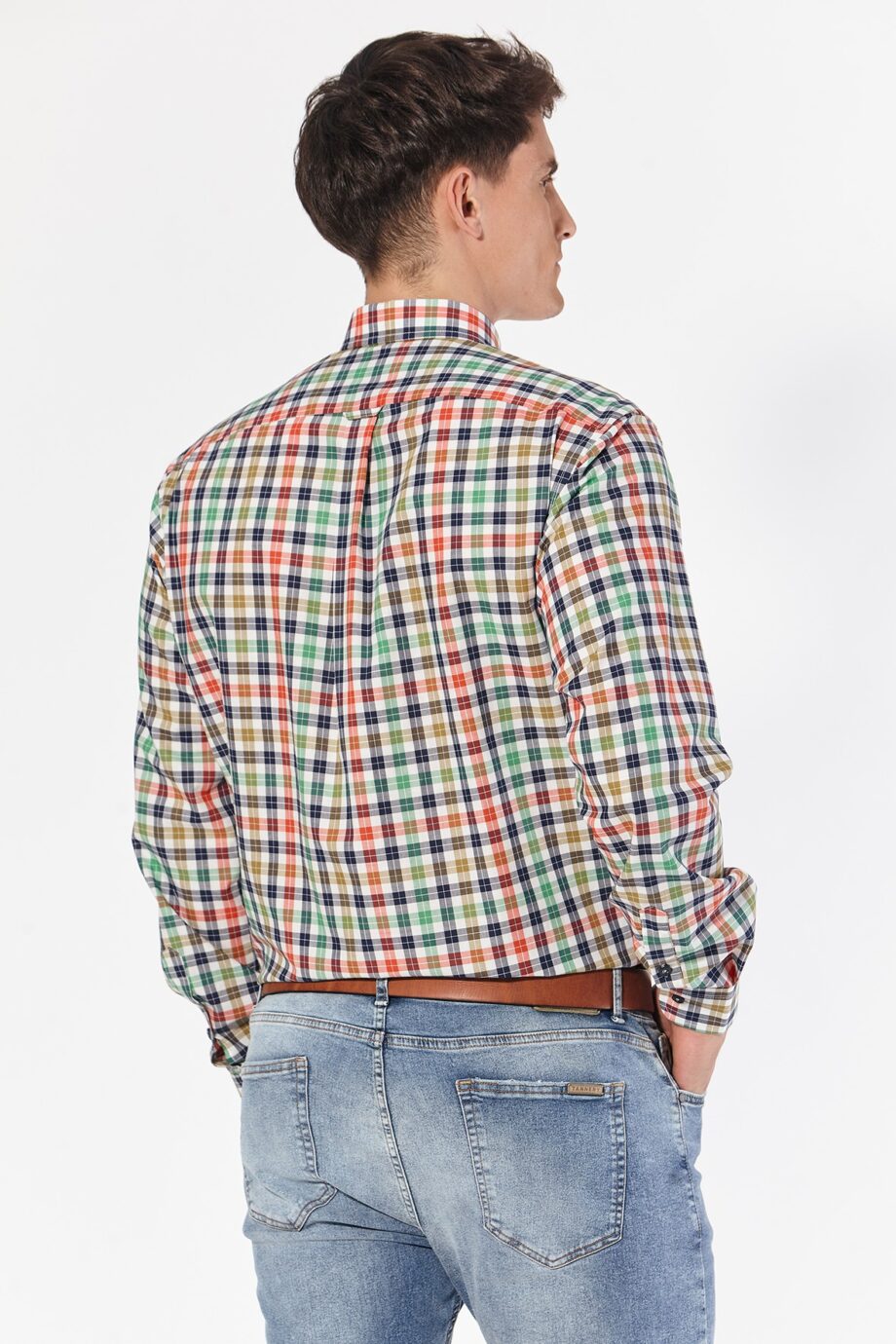 Camisa regular fit a cuadros