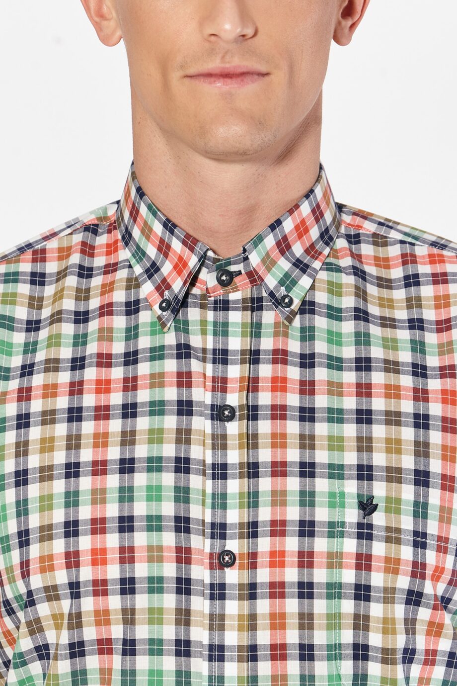 Camisa regular fit a cuadros