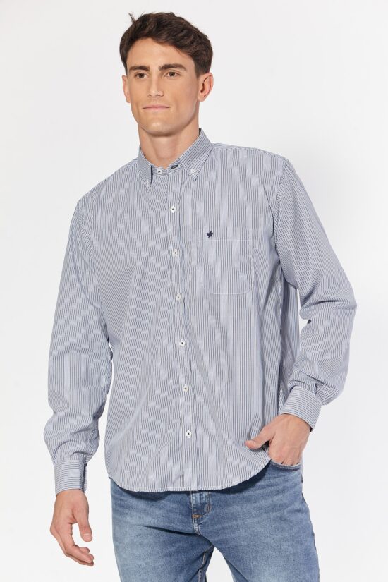 Camisa regular fit a rayas