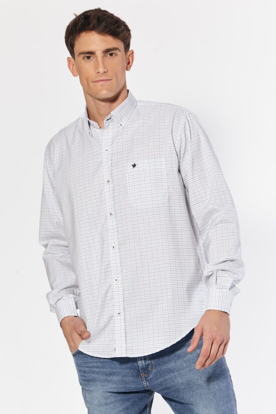 Camisa regular fit a cuadros