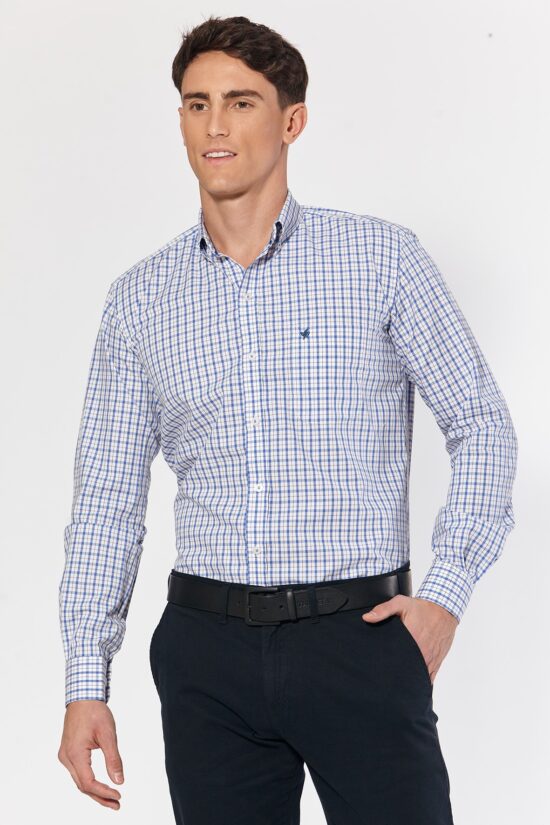 Camisa regular fit a cuadros