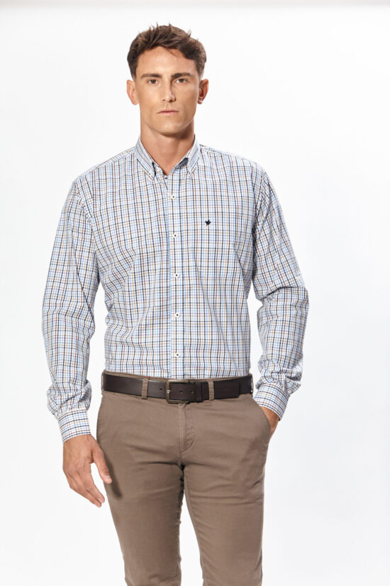 Camisa regular fit a cuadros