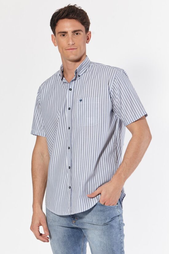 Camisa regular fit a rayas