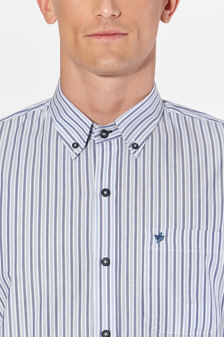 Camisa regular fit a rayas