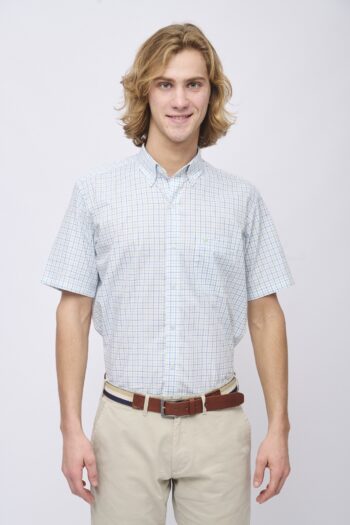 Camisa regular fit a cuadros