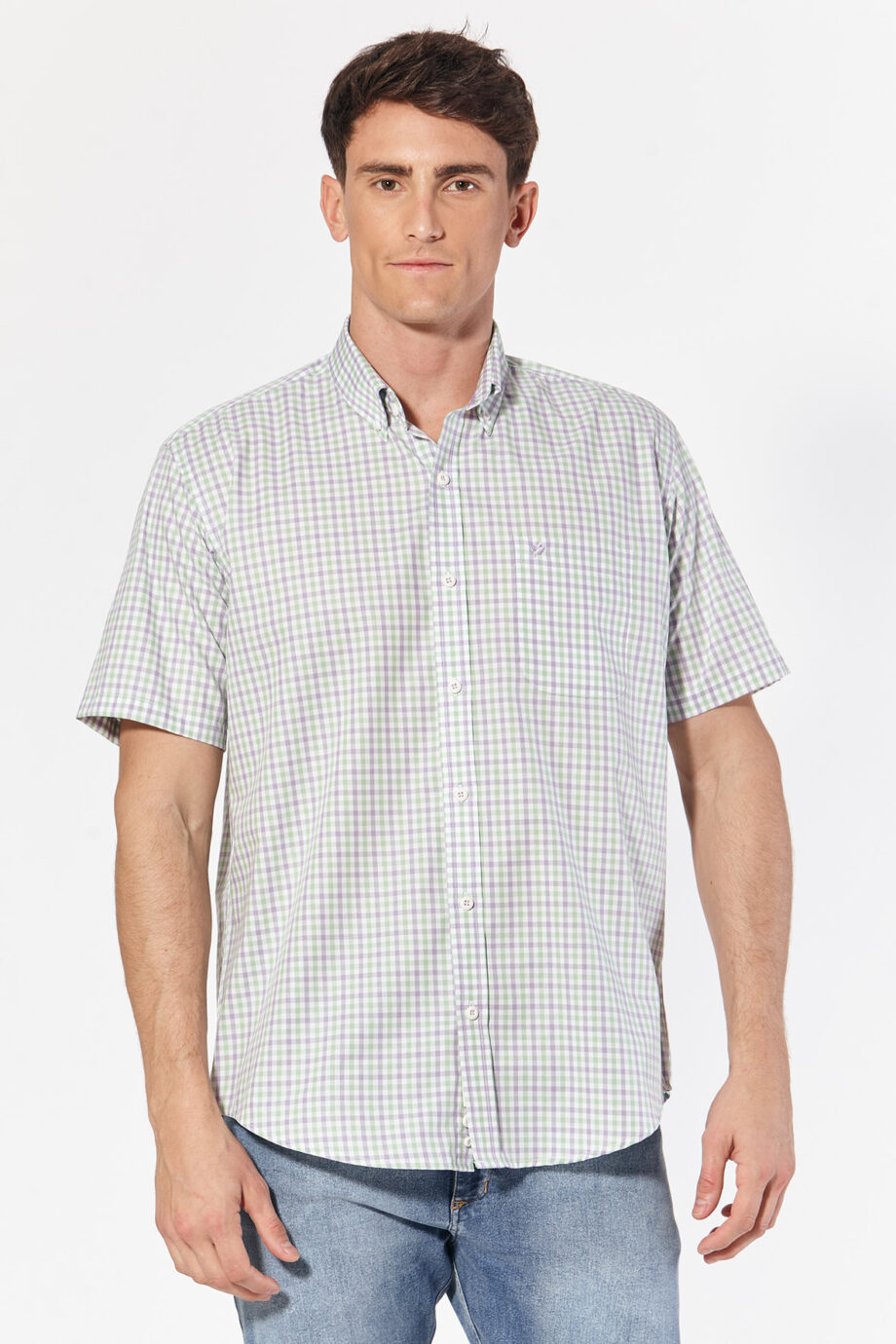 Camisa regular fit a cuadros