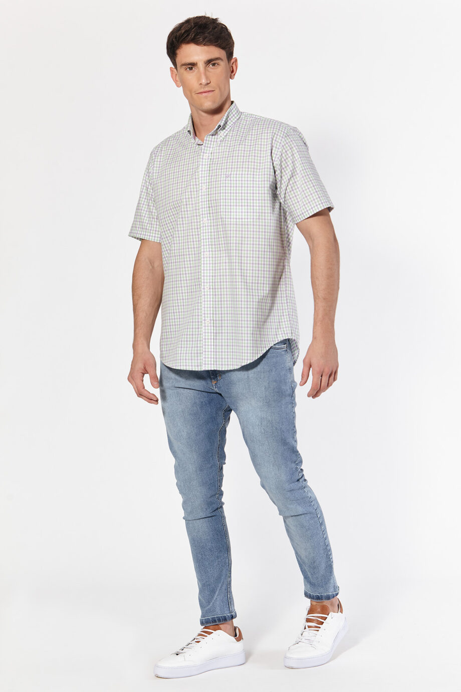 Camisa regular fit a cuadros