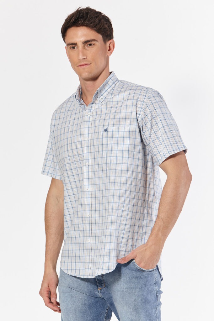 Camisa regular fit a cuadros