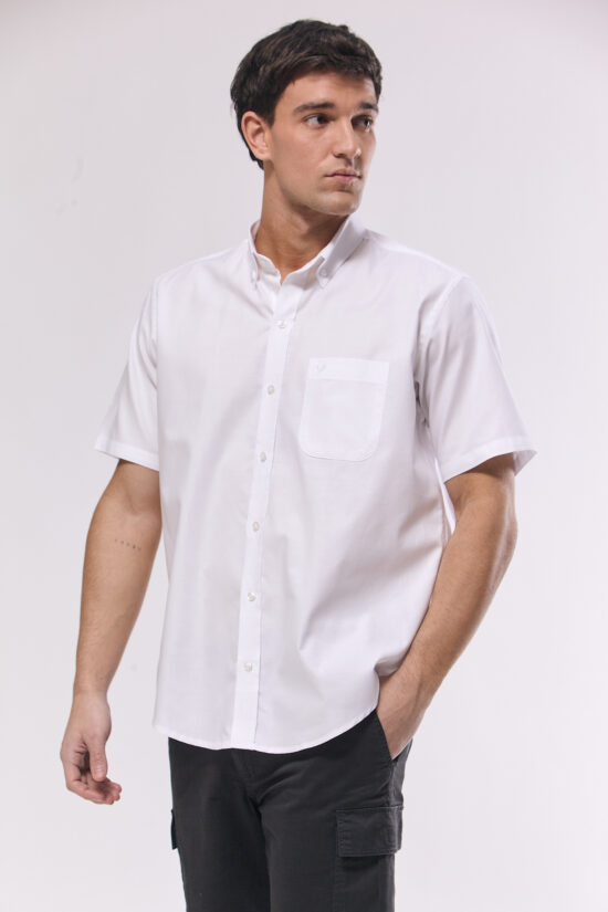 Camisa lisa regular fit