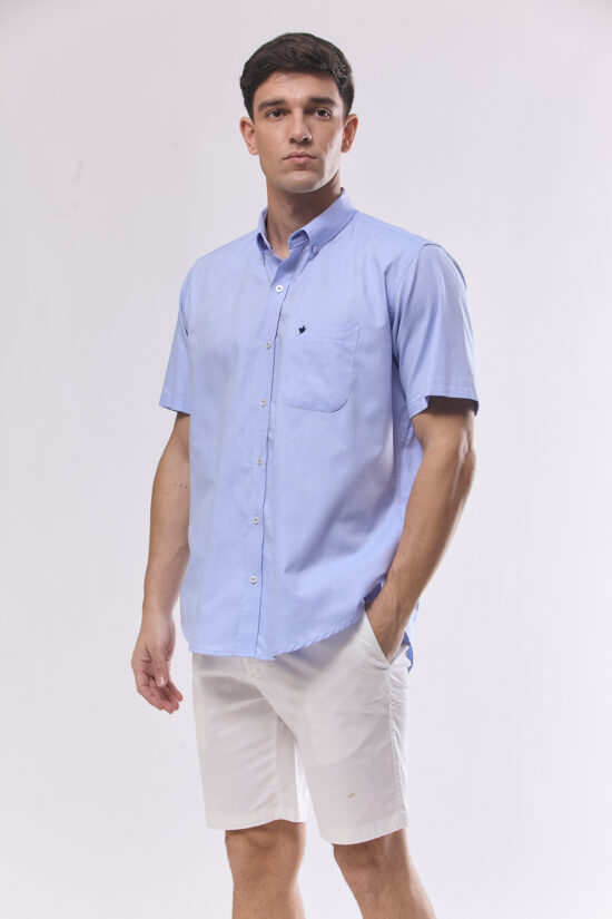 Camisa lisa regular fit