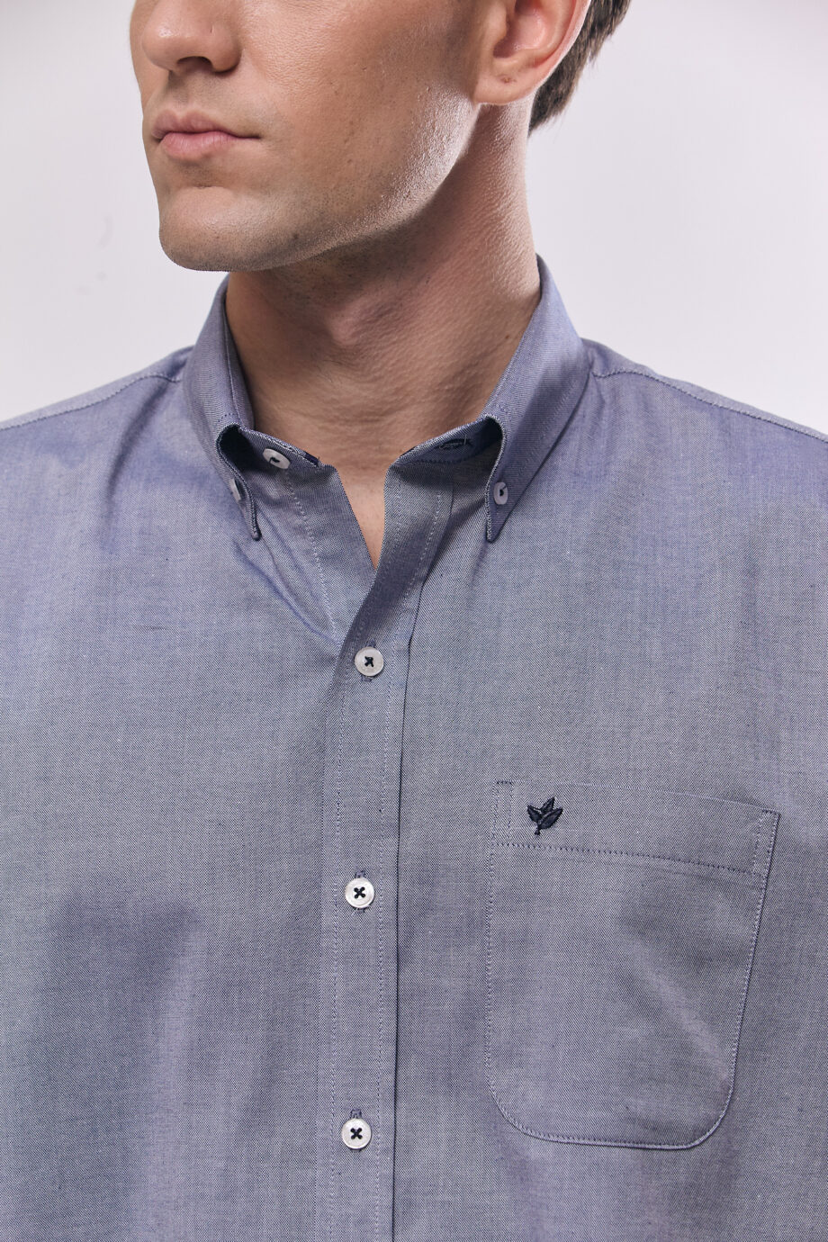 Camisa lisa regular fit