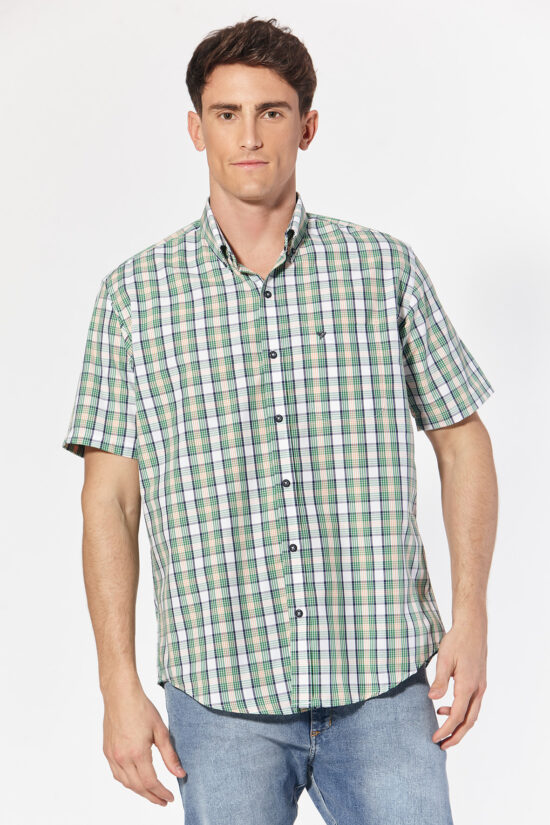 Camisa regular fit a cuadros