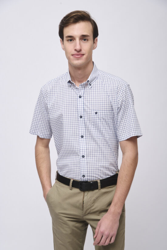 Camisa regular fit a cuadros