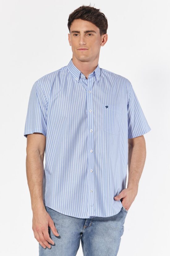 Camisa regular fit a rayas