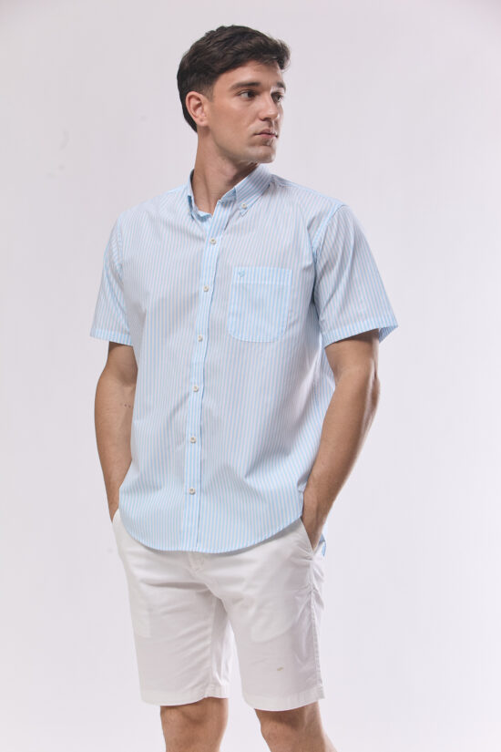 Camisa regular fit a rayas