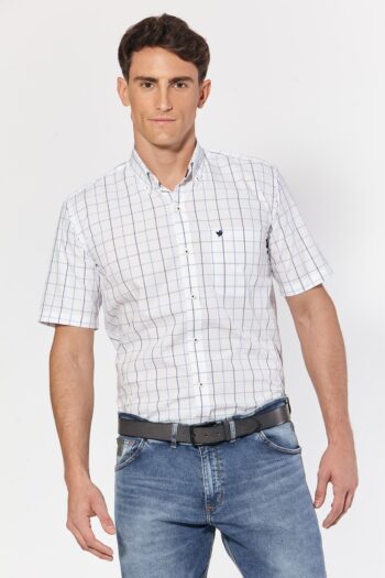 Camisa regular fit a cuadros