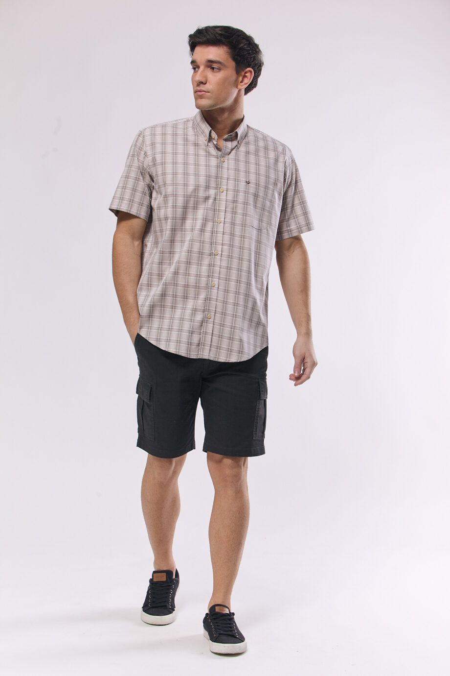 Camisa regular fit a cuadros
