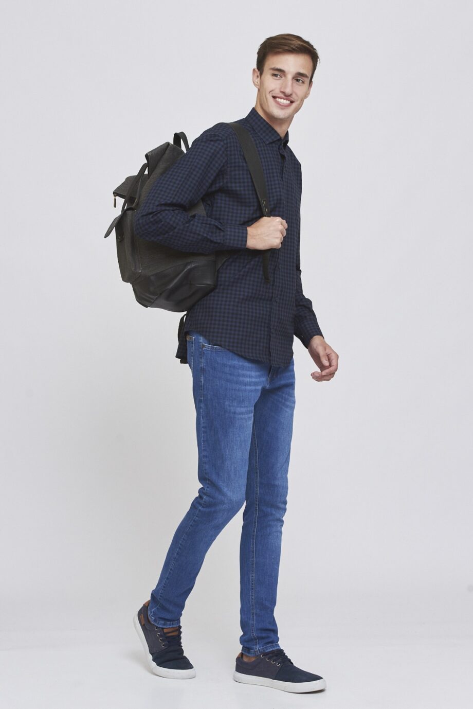 Camisa slim fit a cuadros