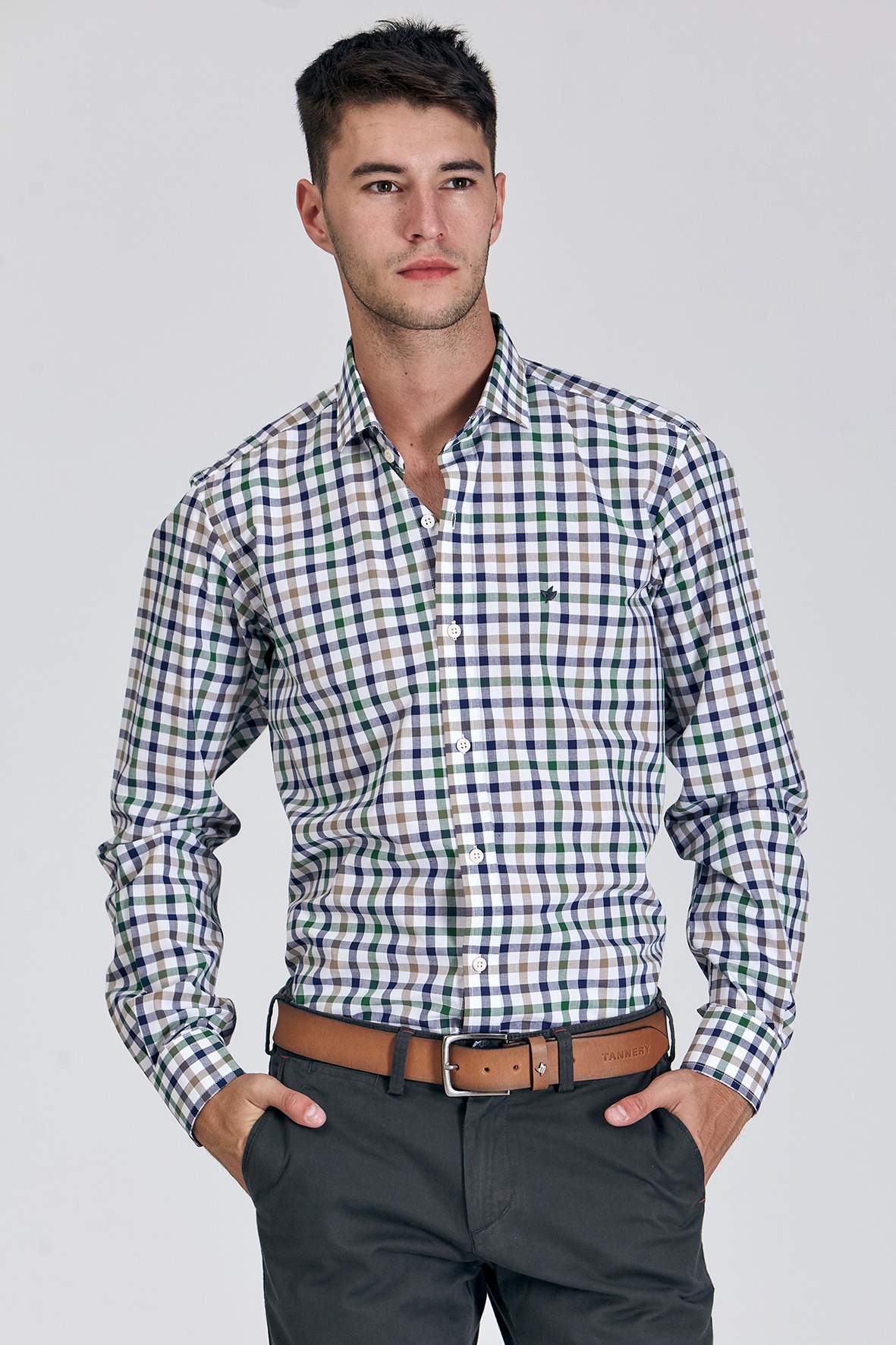 Camisa fit cuadros – Tannery