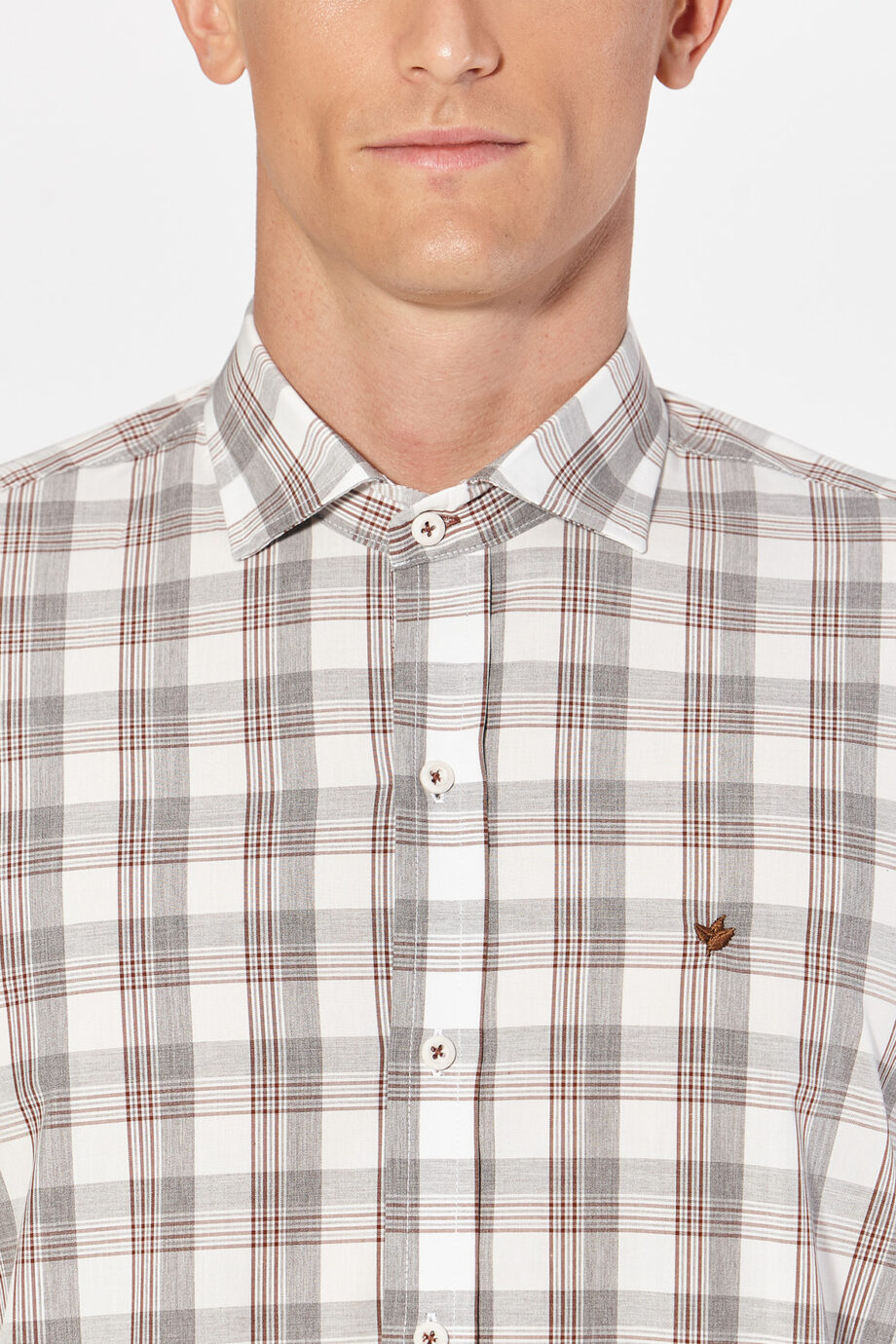 Camisa slim fit a cuadros