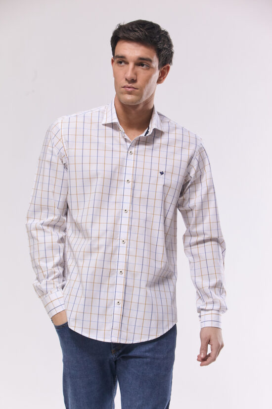 Camisa slim fit a cuadros