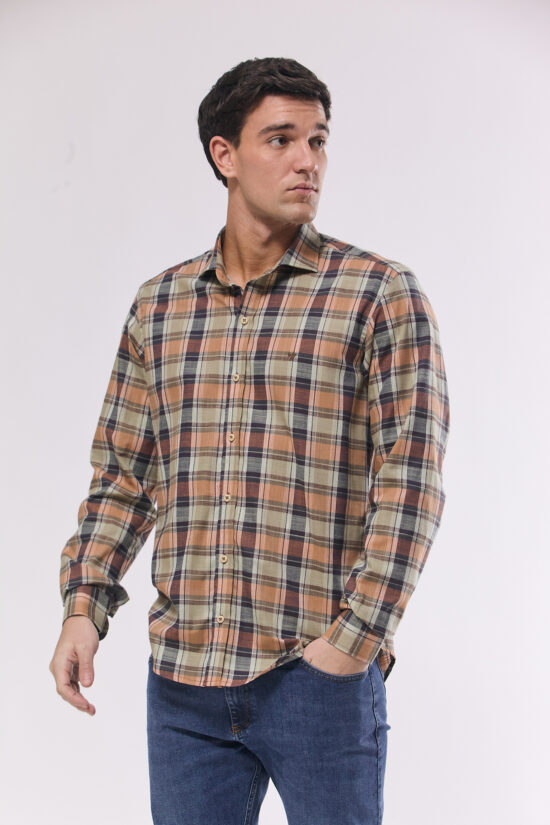 Camisa slim fit a cuadros