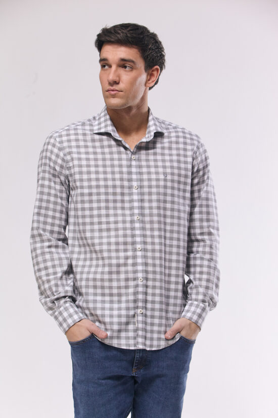 Camisa slim fit a cuadros