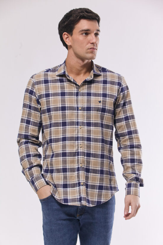 Camisa slim fit a cuadros