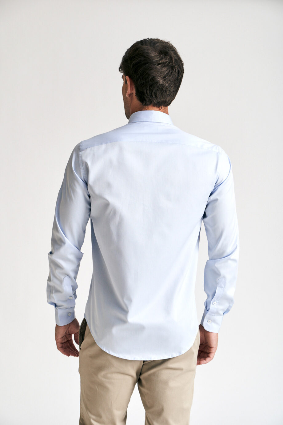 Camisa lisa slim fit