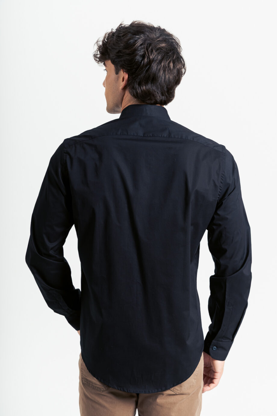 Camisa slim fit de poplin