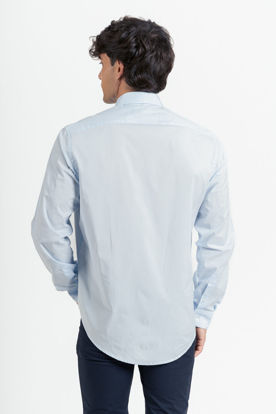 Camisa slim fit de poplin