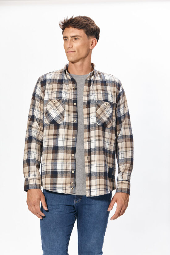 Camisa relaxed fit a cuadros