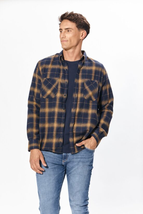 Camisa relaxed fit a cuadros