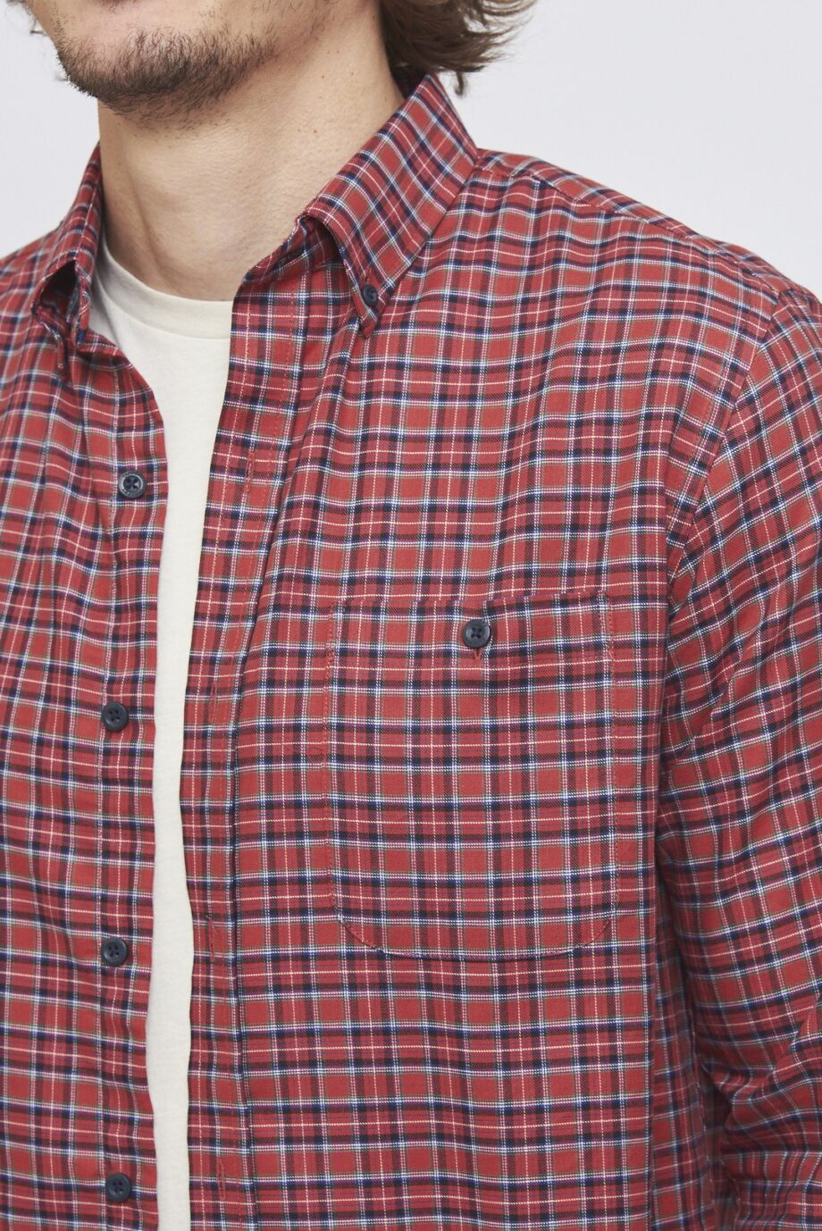 Camisa relaxed fit a cuadros