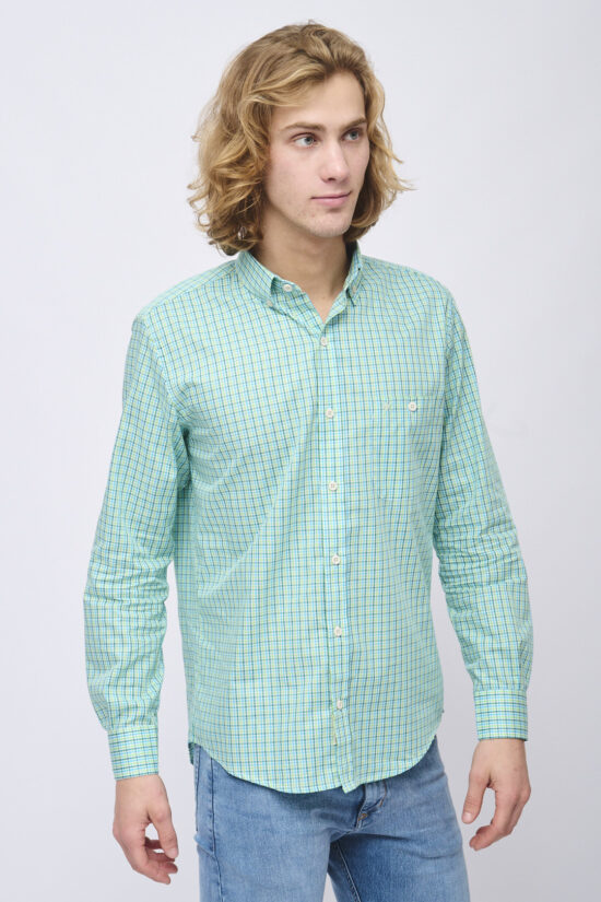 Camisa relaxed fit a cuadros