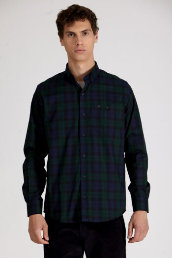 Camisa relaxed fit a cuadros