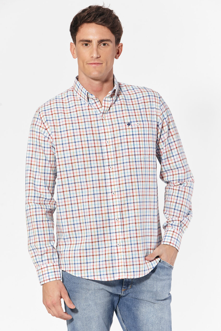Camisa relaxed fit a cuadros