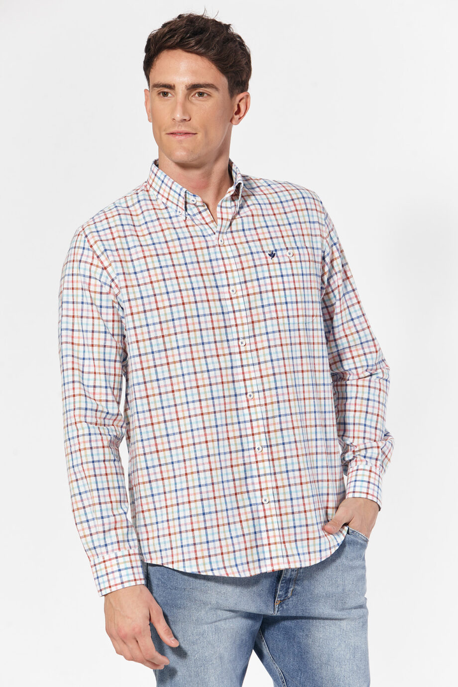 Camisa relaxed fit a cuadros